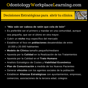 Decisiones Estratégicas para abrir tu Clínica Dental